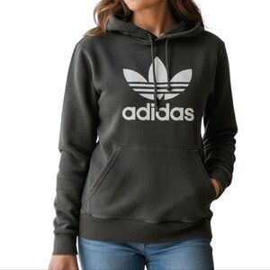 Adidas Men's Black Hoodie Sweater